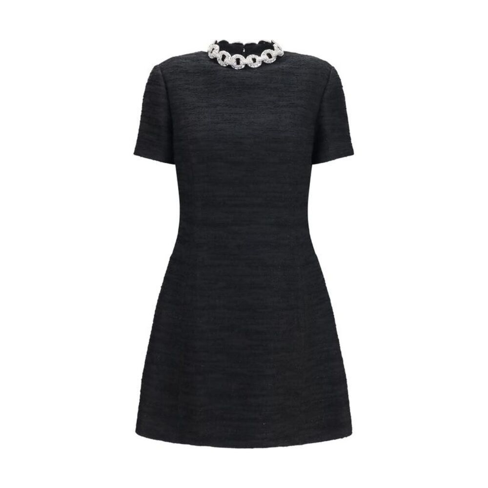 Valentino Garavani Black Cotton Cocktail Women's Dress